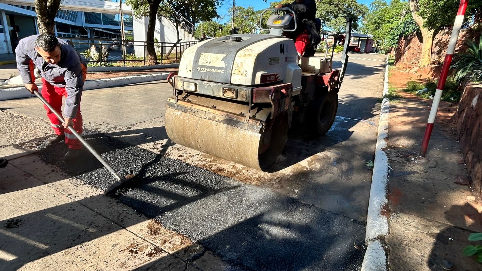 Intervención vial en zona de descenso